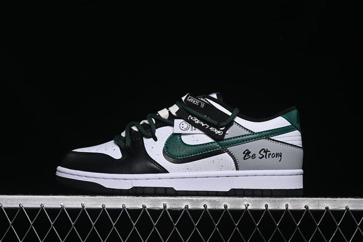 Nike SB Dunk Low White Green Strap Sneakers DD1391-100