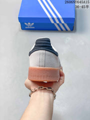 adidas Sambae JI4226 Platform Sneakers, Gray with Gum Sole