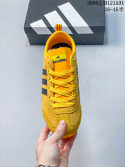 adidas VS JOG 2.0 Low-Top Casual Sneakers, Yellow and Black