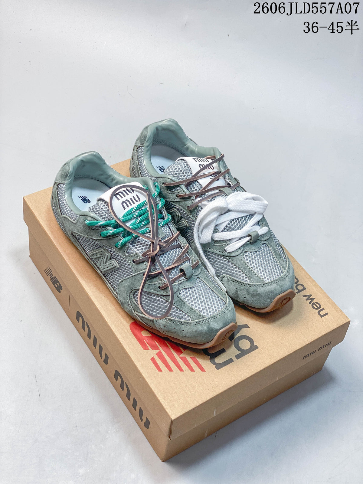 Miu Miu x New Balance 530 SL Sneakers in Sage Green