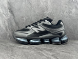 New Balance Black and Silver Running-Inspired Sneakers