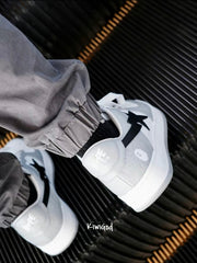 BAPE STA Low Sneakers in Gray and White