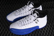 Air Jordan 12 Retro White and Blue Sneakers CT8013-140