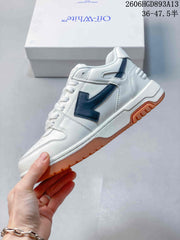 Off-White Out Of Office Low-Top Sneakers, White and Black