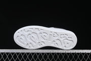 Alexander McQueen White Sneakers with Silver Mirror Heel