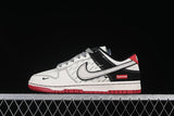 Nike SB Dunk Low Supreme White Black Red Sneakers