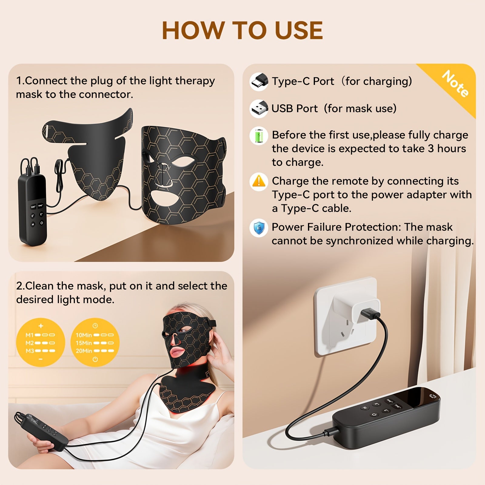 FDA Cleared Skin Care Device, 7 Color LED Light Relax Face Mask, for Wrinkle & Acne Removal, 5 Adjustable Intensity Levels for Anti-Aging, Rosacea, And Sensitive Skin - At-Home Beauty Tools