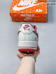 Nike Air Force 1 Low BV1858-018 White Red Sneakers