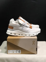 On Cloudnova 1 Sneakers in White Pearl