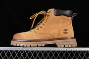 Timberland TB10078 Mid-Top Lace-Up Boots in Wheat