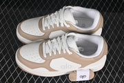 Alo Recovery Mode Low-Top Sneakers in White and Beige