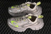 Balenciaga 3XL Sneakers in Taupe and Fluorescent Yellow