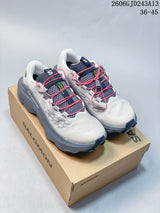 Salomon Ultra Glide 4 Trail Running Shoes, White and Gray