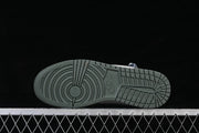 Air Jordan 1 Low Sneakers in White and Olive Green