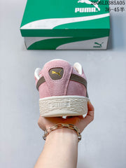 PUMA Suede XL Pink Suede Platform Sneakers