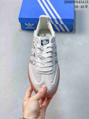 adidas Sambae JI4226 Platform Sneakers, Gray with Gum Sole