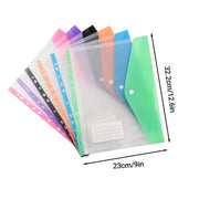 11-Hole Expanding File Pockets – Colorful Binder Accordion Organizer (6 or 12 Pack)