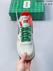 Nike Air Force 1 Low White Green Red WY0655-110