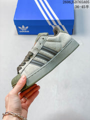Adidas Originals Superstar XLG Sneakers, Olive and Gray, KI3515