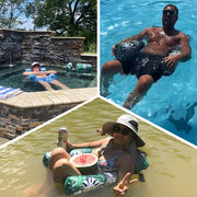 Inflatable Pool Lounge Chair – Floating Water Hammock for Adults