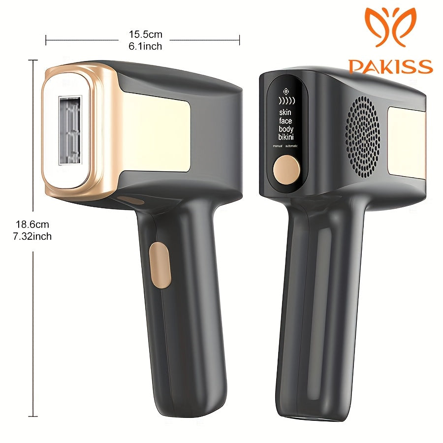 Christmas GiftIce-Cooling Painless IPL Hair Removal Device - Gun-Shaped Design, 48°F\u002F9°C Salon Cooling Tech, 99, 990 Flashes, 5 Levels & 2 Modes (Manual\u002FAuto), At-Home Hair Remover