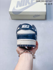 Nike SB Dunk Low Off-White Blue and White Sneakers