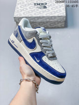 Nike Air Force 1 Low '07 x Supreme White and Navy Sneakers