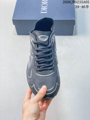 Dior B30 Grey Mesh Low-Top Sneakers JGD101-GDG