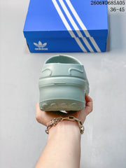 Adidas AdiFOM Stan Smith Mule Shoes, Light Blue IH3361