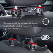 2 in 1 Car Headrest Hidden Hook