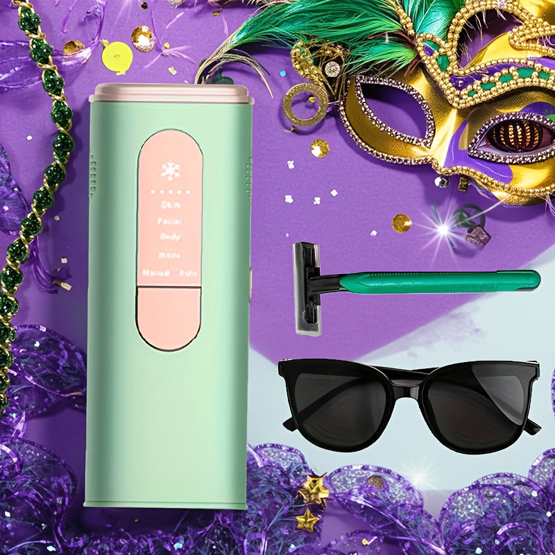 LEFINEE Three-in-One Family Permanent Hair Removal Device. Features IPL Hair Removal with Cooling, Sapphire Flash And 5 Modes. Applicable for Face, Armpits, Arms, Bikini Line, Legs And Body. Ideal Valentine's Day Gift for Family And Lovers