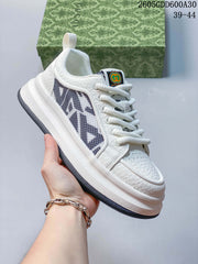 Gucci Screener GG White Low-Top Sneakers