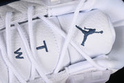 Air Jordan 12 Retro White and Navy Sneakers