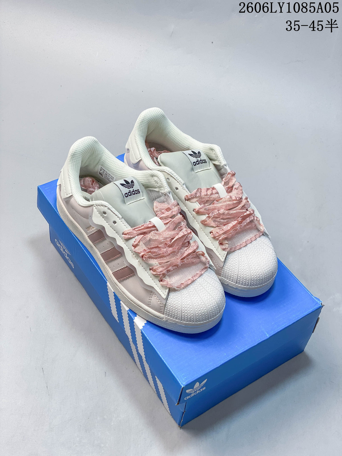 Adidas Originals Superstar Steamed Milk Lace Low-Top Sneakers