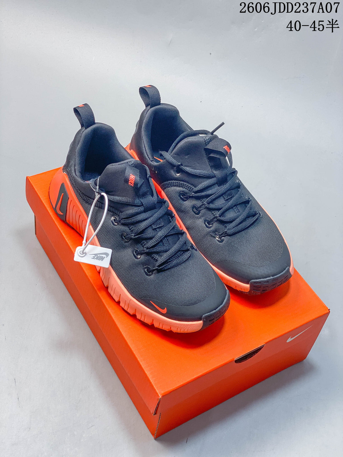 Nike Free Metcon 6 Training Shoes Black and Orange