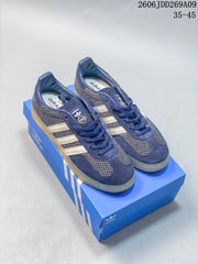 adidas Originals Gazelle Indoor Sneakers, Blue and Burgundy