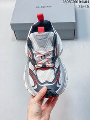 Balenciaga Hamptons Chunky Sneakers White Red 06GDD104A04