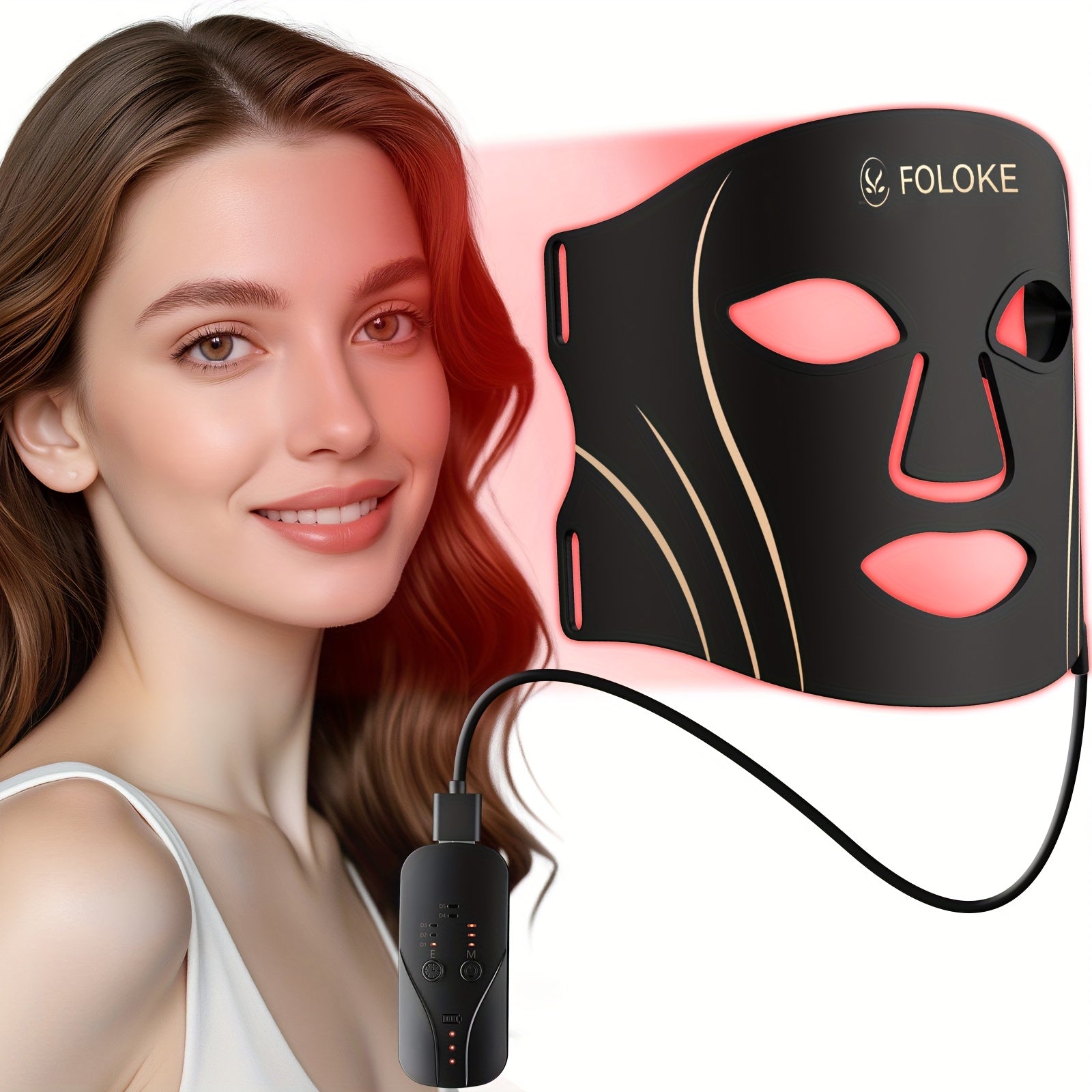 FDA Cleared LED Red Light Mask Skin Care, Three-In-One Fusion LED Lamp Beads, Infrared LED Mask - Home Wavelength, Improve Dullness, Sensitivity And Easily Create Advanced Skin Care, Home Portable Beauty Instrument, Home SPA