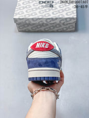 Nike SB Dunk Low Blue and White Sneakers