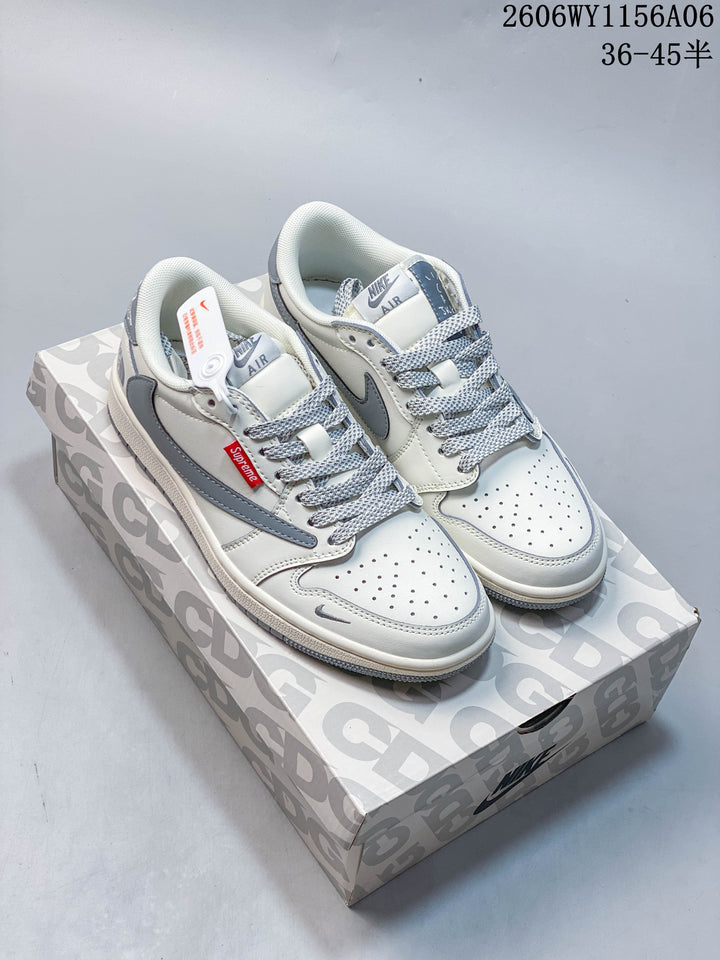 Jordan Air Jordan 1 Low OG SP Grey and White Sneakers