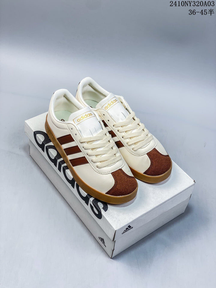 Adidas VL Court 2.0 Sneakers Cream Brown ID6016