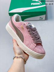 PUMA Suede XL Pink Suede Platform Sneakers