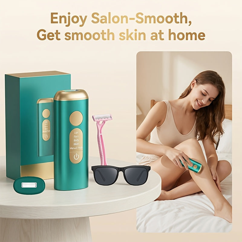 IPL Hair Removal Device (Unisex) A Nearly Painless, Long-lasting Hair Remover with Multiple Modes, Suitable for The Face, Body, Bikini Line And Underarms. Enjoy Spa-grade Results In The Comfort Of Your Own Home. An Ideal Valentine's Day Gift.