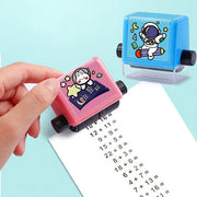 Math Learning Roller Stamp for Kids – Adjustable Numbers Practice Tool
