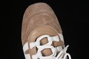 Louis Vuitton Sneakerina Suede Lace-Up Sneakers, Beige