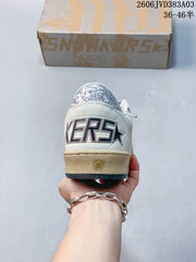 Golden Goose Super-Star White Glitter Star Sneakers 2606JVD383A03