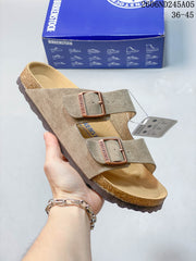Birkenstock Arizona Two-Strap Sandals, Suede-Style Upper