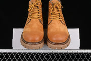 Timberland TB10069-1 Yellow Fleece-Lined Mid-Top Boots