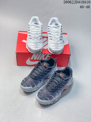 Nike Air Max 95 Sneakers in White/Blue and Gray/Orange