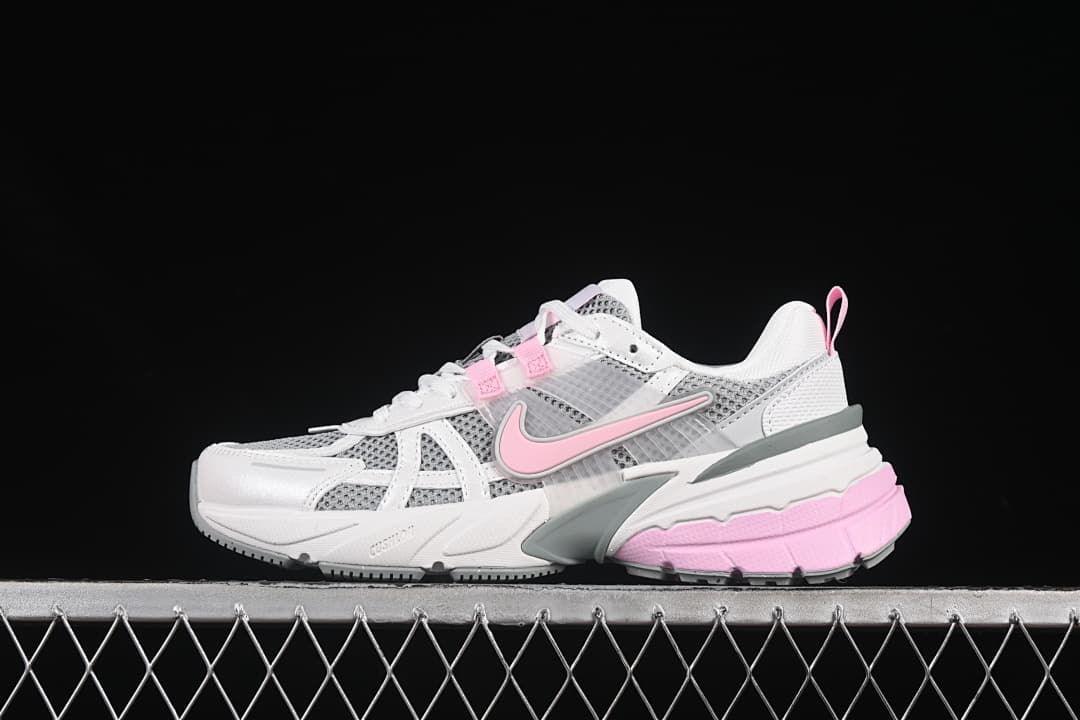 Nike V2K Run Sneakers White Pink HQ4046-100
